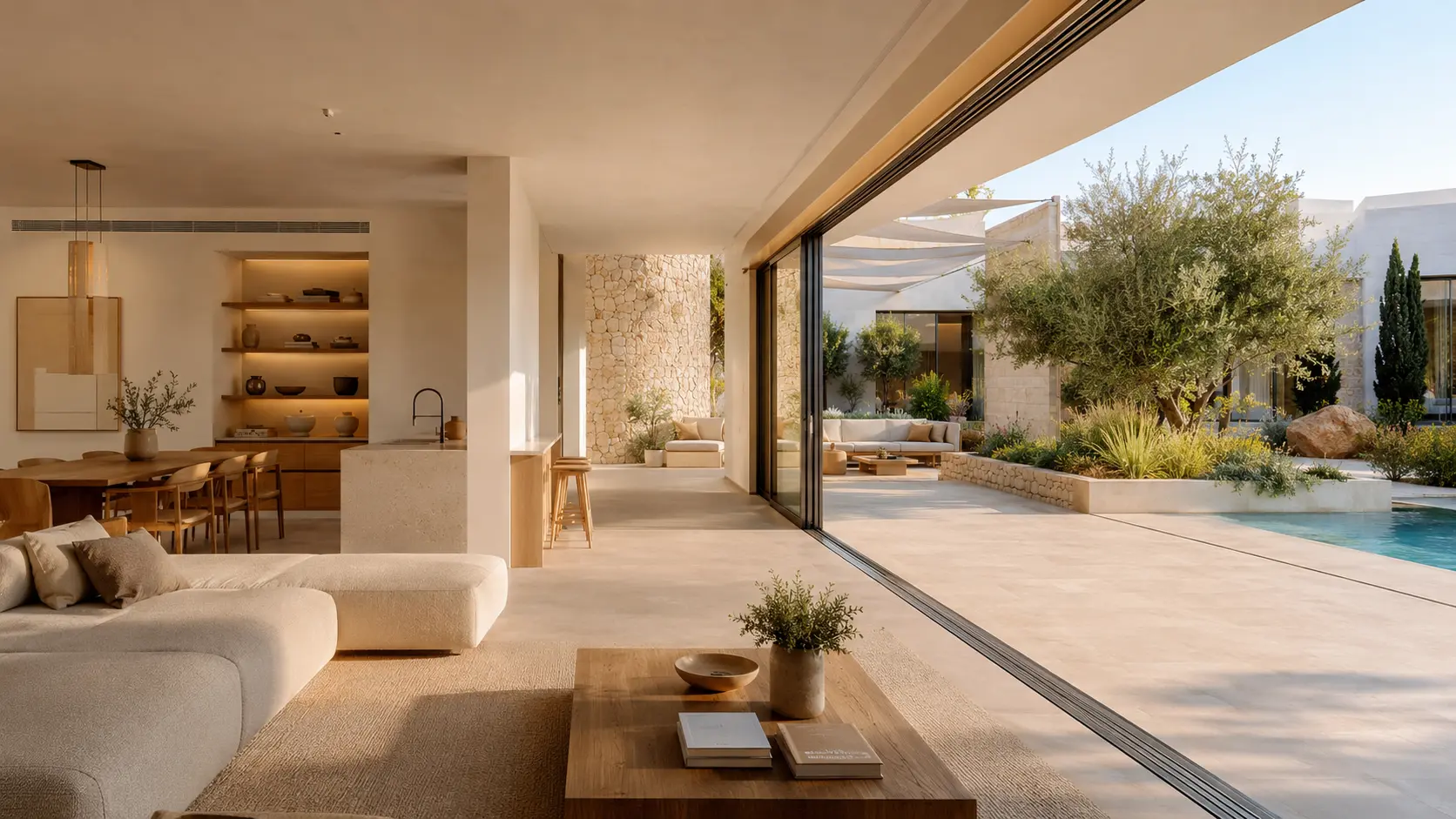 Bright contemporary residential interior