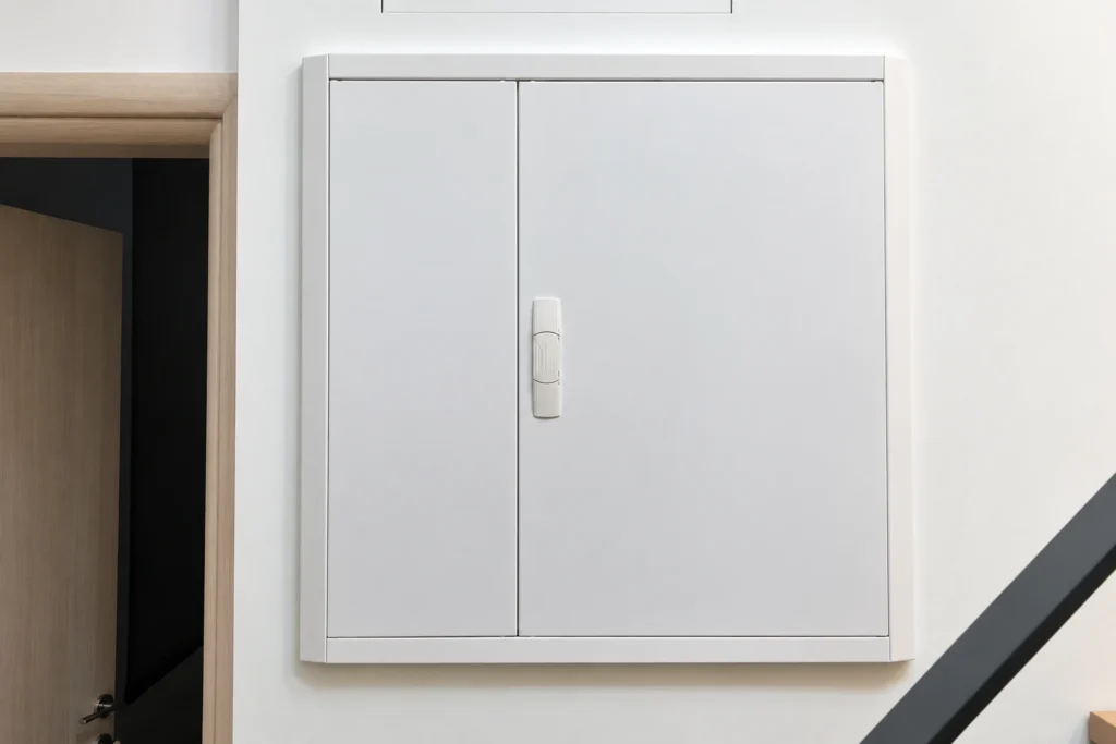 Μεζονέτα KNX 120 τ.μ. – Κλειστός ηλεκτρικός πίνακας της μεζονέτας 120 τ.μ. Κλειστός ηλεκτρικός πίνακας της μεζονέτας 120 τ.μ.