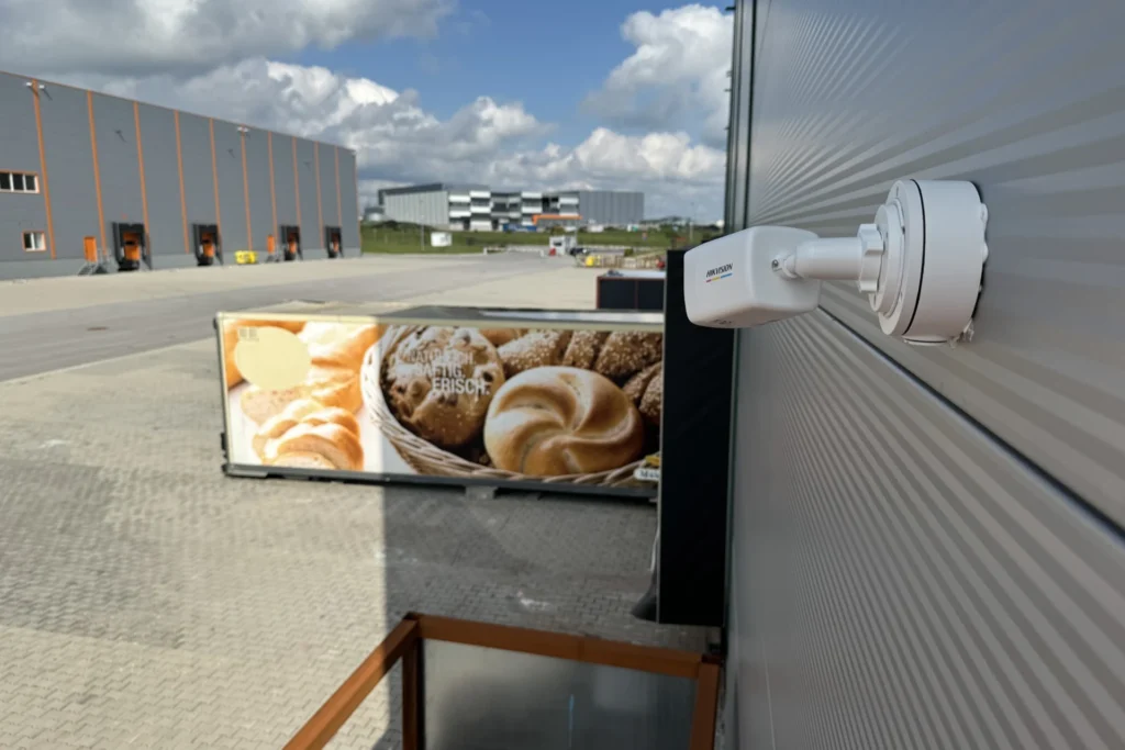 Surveillance camera overlooking the loading area Surveillance camera overlooking the loading area