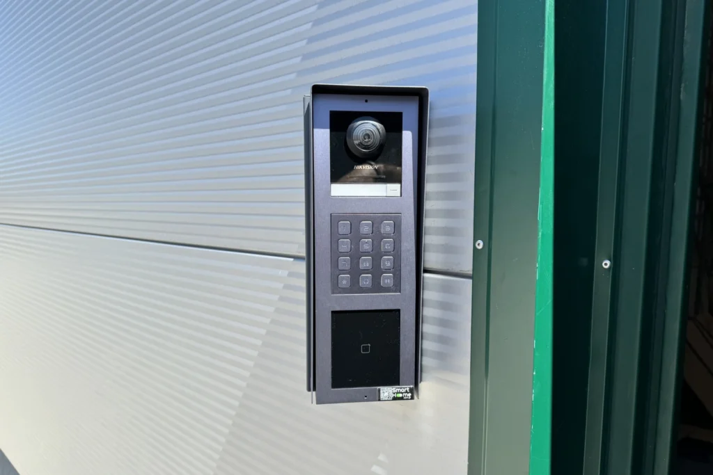 Entrance video intercom with keypad and card reader Entrance video intercom with keypad and card reader