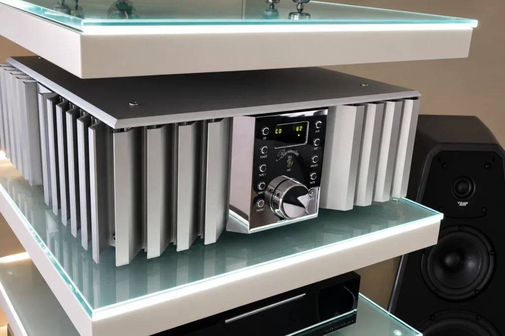 Ενισχυτής Hi-End στο ειδικά κατασκευασμένο rack